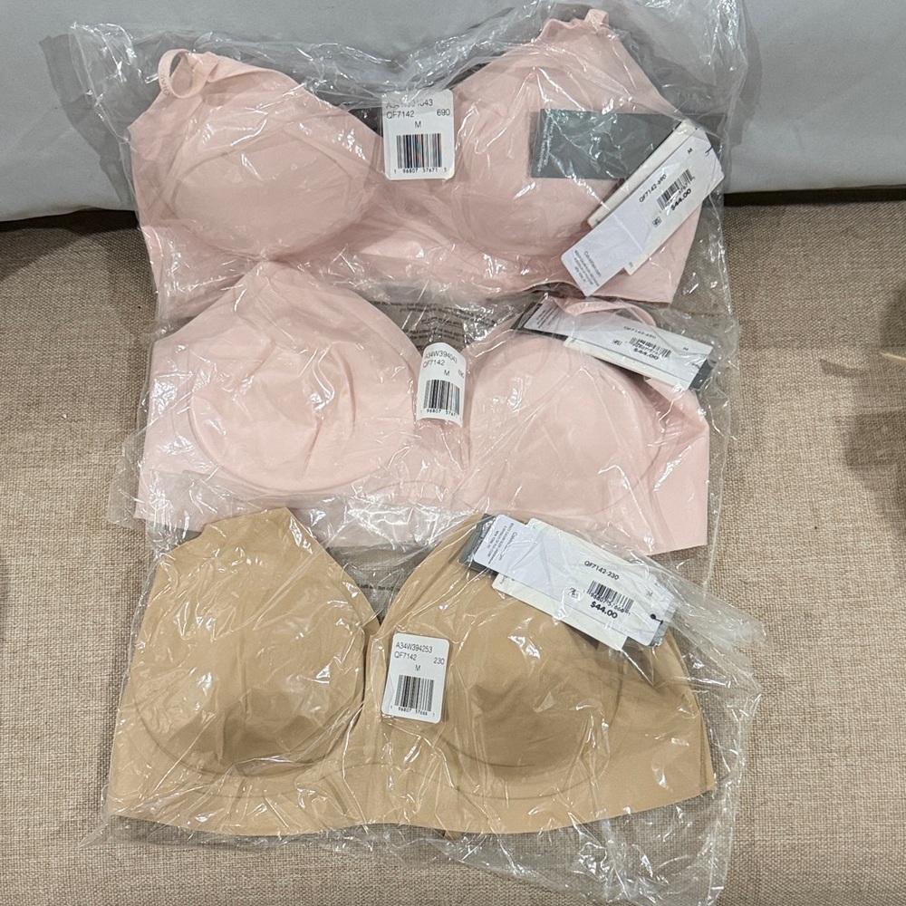 Calvin Klein Underwear Pink and Tan Bras